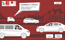 Das Bild aus der Fotobox von der EXPO: Bremer Rathaus und Car-Sharing 