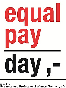 Das Logo zum Equal Pay Day