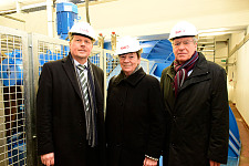 Bundesumweltministerin Dr. Hendricks, Bürgermeister Böhrnsen und Senator Dr.Lohse besuchen das Bremer Weserkraftwerk 