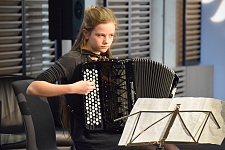 Johanna Müssig überzeugte mit virtuosem Akkordeonspiel