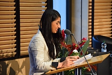 Marjan Amiri sorgte mit ihrem Text für tiefgehende Emotionen beim Publikum