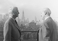 Gerhard Marcks und Lyonel Feininger in New York,   Fotografie 1950; Foto: Lux Feininger, Copyright: VG Bild-Kunst, Bonn 2010