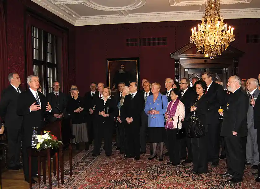 Empfang für das Diplomatische Korps im Kaminsaal des Bremer Rathauses