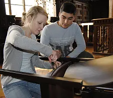 Annalena Manz und Kemal Bundev  in Aktion