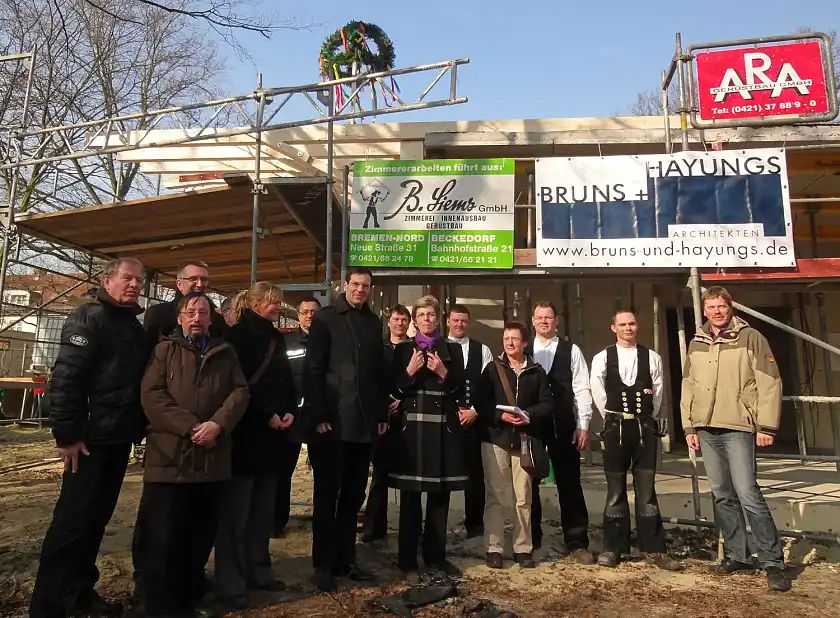 Richtfest für die neue Kita in Gröpelingen.