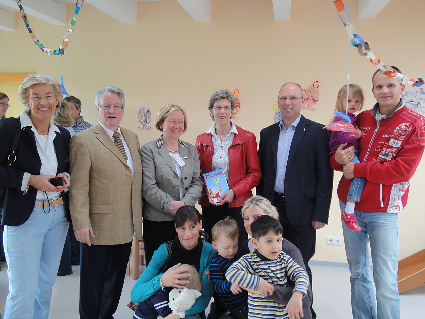 Die neuen Kita-Räume der Spastikerhilfe sind ein Grund für lachende Gesichter