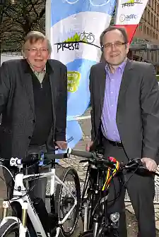 Ludger Koopmann (ADFC Vorstand), Senator Dr. Reinhard Loske