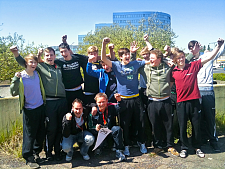 Die Siegermannschaft aus der Ronzelenstraße  in Berlin.