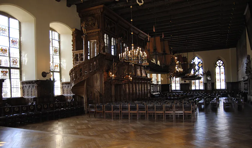 Blick in die Obere Rathaushalle