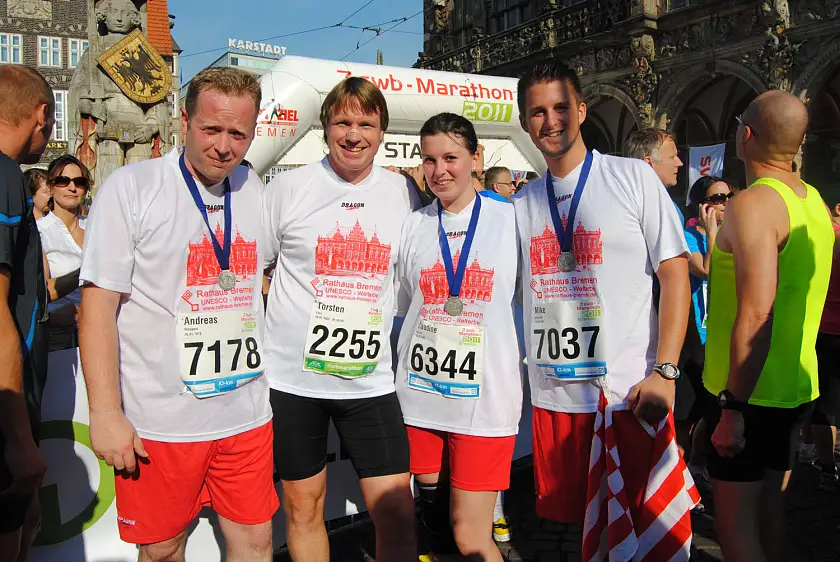 v.l.:  Andreas Weippert, Torsten Eden, Claudine Rathjen und Mike Schroeder, nicht auf dem Bild, Andrea Adrian