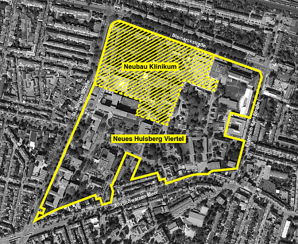 Das Planungsgebiet des Neuen Hulsberg-Viertels
