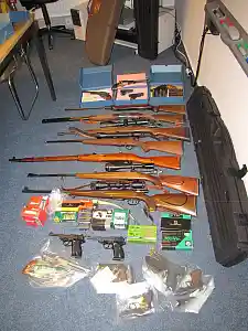 Sichergestellte Waffen