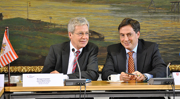 Jens Böhrnsen und David McAllister (r.)