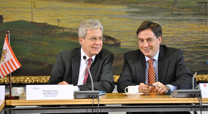 Jens Böhrnsen und David McAllister (r.)