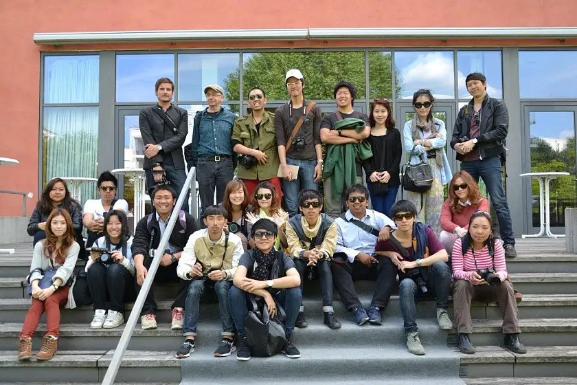 Besuch aus Bangkok – Gruppenfoto im Rahmen einer Architekturtour