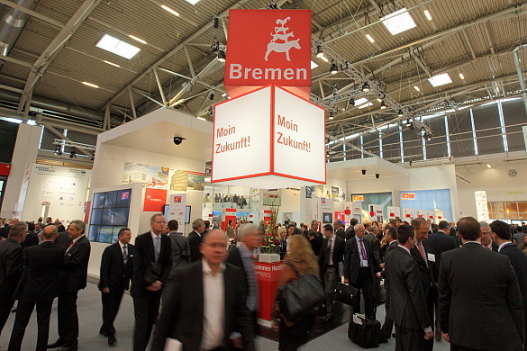 Der Bremen/Bremerhaven-Messestand auf der Expo Real in München