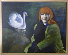 Frau mit Schwan, Leena Tuominen-Müller