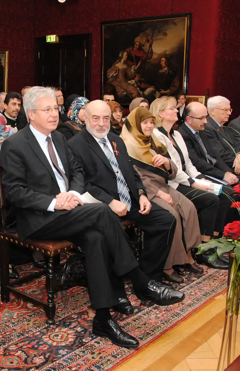 Bürgermeister Jens Böhrnsen und Mustafa Karabacak