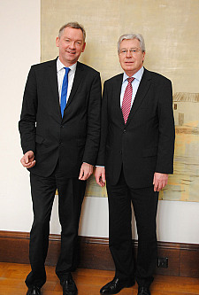 Bürgermeister Jens Böhrnsen und ARD-Vorsitzender Lutz Marmor