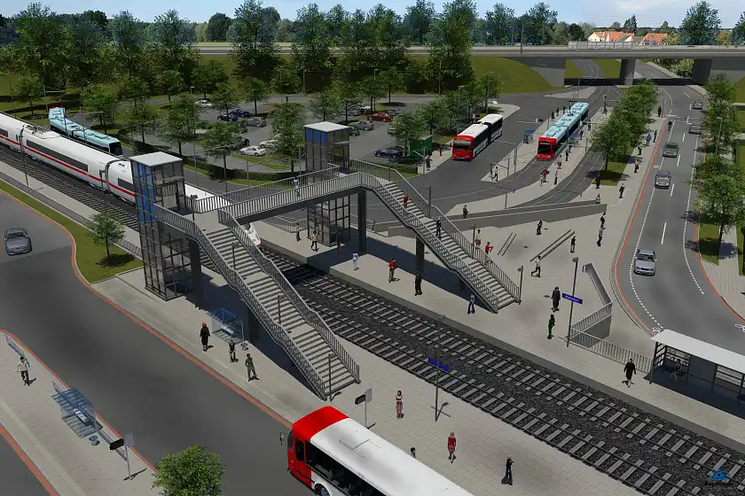 Ein gutes Angebot: Straßenbahn, Bus und Eisenbahn in Bremen-Mahndorf