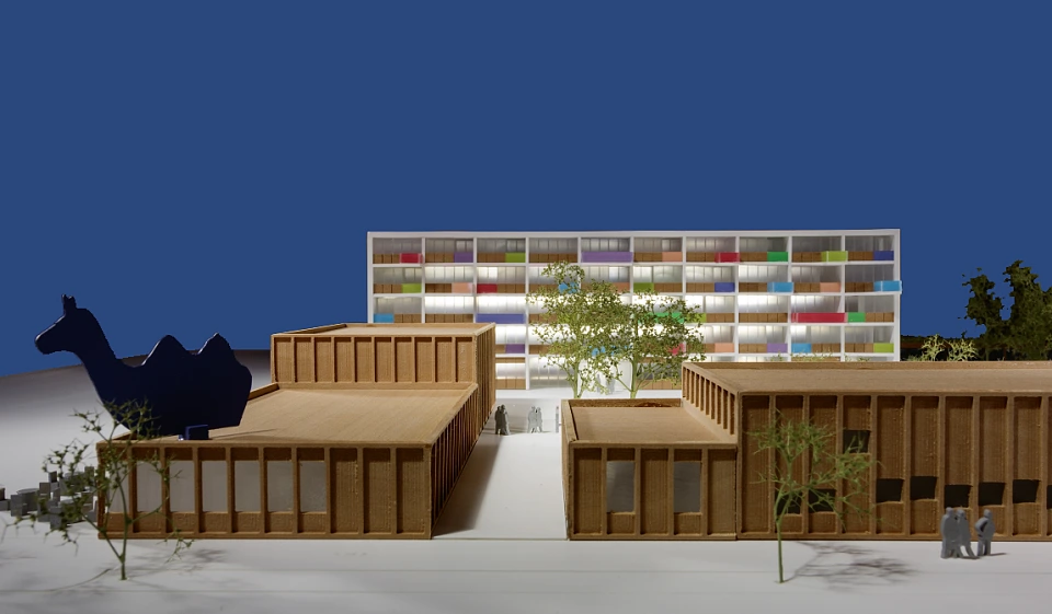 Blau-Haus-Plan für die Bremer Überseestadt