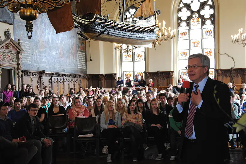"Danke für Ihr Engagement": Bürgermeister Jens Böhrnsen beim Tag der Freiwilligen