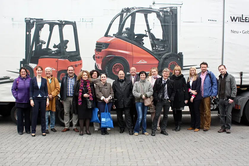 Die Bildungsexpertinnen und –experten zu Besuch bei der Willenbrock Fördertechnick GmbH