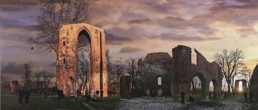 Martin Liebscher, Eldena, 2008, Lambda-Print auf Alu-Dibond, 120 x 270 cm, Kunsthalle Bremen – Der Kunstverein in Bremen, © VG-Bild-Kunst, Bonn 2013