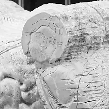 Dietrich Heller, Pietà, 2013, Travertin