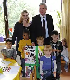 Bürgermeister Jens Böhrnsen in der KITA Blexer Straße