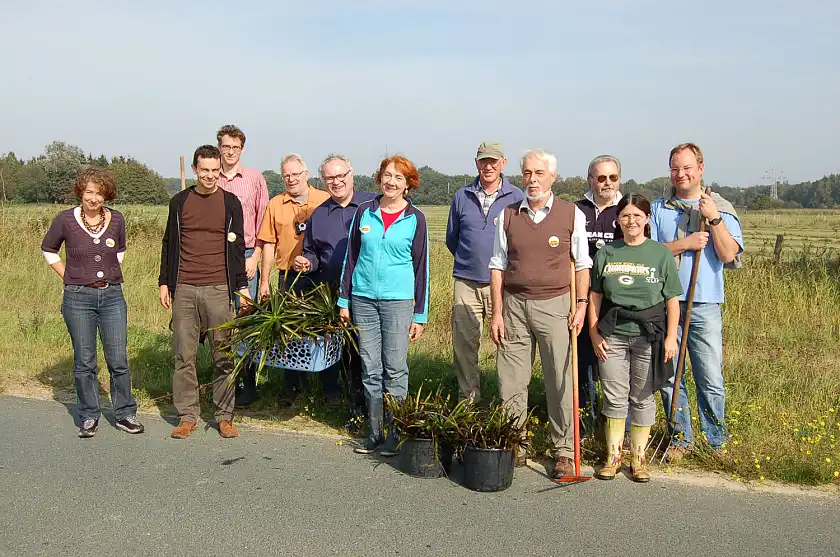 Der Einsatz für die Artenvielfalt wurde mit strahlendem Sonnenschein belohnt.