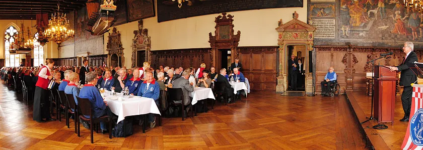 Bürgermeister Jens Böhrnsen beim Jubiläums-Empfang in der Oberen Rathaushalle