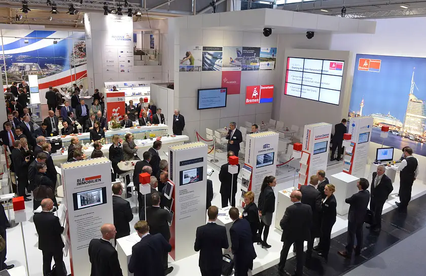 Martin Günthner, Senator für Wirtschaft, Arbeit und Häfen der Freien Hansestadt Bremen, und Melf Grantz, Oberbürgermeister Bremerhaven, eröffneten heute (7.10.2013) gemeinsam den Gemeinschaftsstand des Bundeslandes Bremen auf der Expo Real 2013