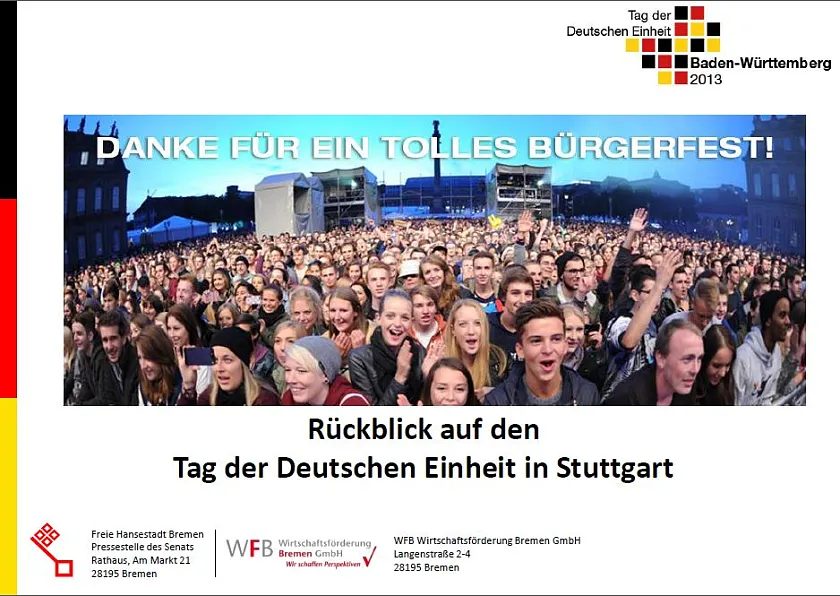 Cover der Präsentation zum Tag der Deutschen Einheit 2013
