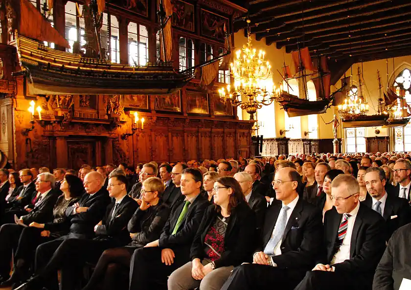 Neujahrsepfang in der Oberen Halle des Bremer Rathauses