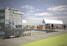 Visualisierung der geplanten Brücke