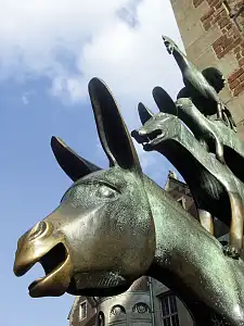 Weltweit bekannt: die Bremer Stadtmusikanten