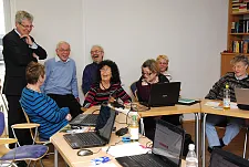 Gute Stimmung in der Begegnungsstätte der Martin-Luther-Gemeinde