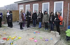 Zu Besuch bei fif: Der Bürgermeister im Gespräch mit Eltern, fif-Mitarbeiterinnen und Mitgliedern des Beirates Findorff