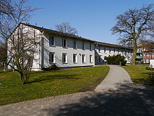 Das Übergangswohnheim auf dem Gelände des Klinikums Ost an der Osterholzer Landstraße in Osterholz