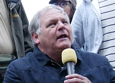 Redner auf dem Protesttag in Bremen: Staatsrat Horst Frehe