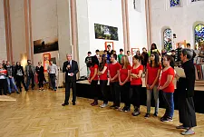 Auftaktveranstaltung in der Kulturkirche St. Stephani: Bürgermeister Böhrnsen begrüßt die Teilnehmenden