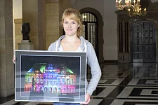 Die junge Fotografin mit ihrem Gesellenstück 