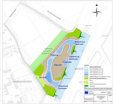 Auenrevitalisierung in Habenhausen Plankarte