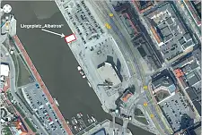 Liegeplatz der Albatros am Neuen Hafen (Oststeite)