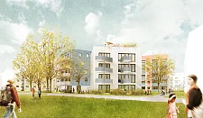 So wird das Gebäudepaar in der Kötnerweide/Ecke Buddeskamp aussehen