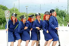 Die "kessen Politessen" vom Blaumeier Atelier