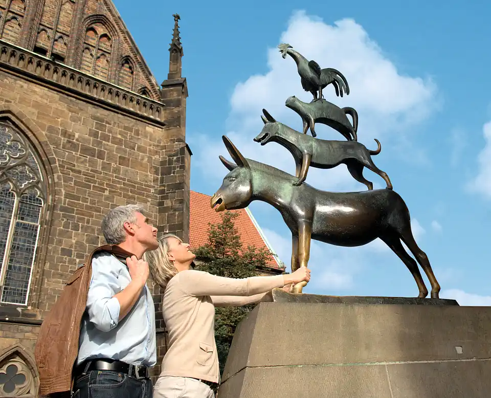 Weltweit beliebt: Die Bremer Stadtmusikanten 
