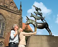 Weltweit beliebt: Die Bremer Stadtmusikanten 