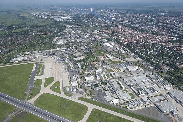 Erschließung der Airport-Stadt Bremen nach 20 Jahren abgeschlossen | Foto: WFB/Detmar Schmoll 
